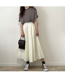 【original】volume flare skirt