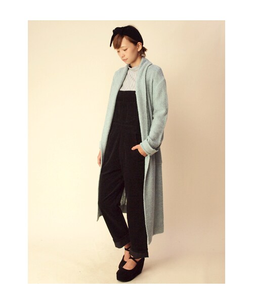 w closet（ダブルクローゼット）の「16wコーデュロイオーバーオール（その他・レディース・アイボリー/ブラック・FREE）」の9枚目の写真