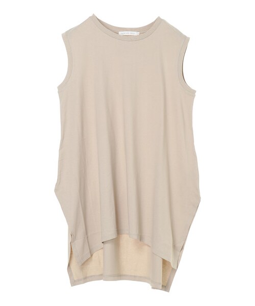 AMERICAN HOLIC（アメリカンホリック）の「前後差ノースリーブカットチュニック（トップス・オフホワイト/チャコールグレー/グレーベージュ/ライトグリーン・M/L）」の21枚目の写真