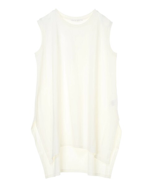 AMERICAN HOLIC（アメリカンホリック）の「前後差ノースリーブカットチュニック（トップス・オフホワイト/チャコールグレー/グレーベージュ/ライトグリーン・M/L）」の19枚目の写真