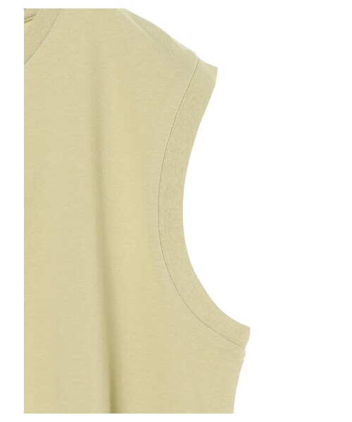 AMERICAN HOLIC（アメリカンホリック）の「前後差ノースリーブカットチュニック（トップス・オフホワイト/チャコールグレー/グレーベージュ/ライトグリーン・M/L）」の17枚目の写真