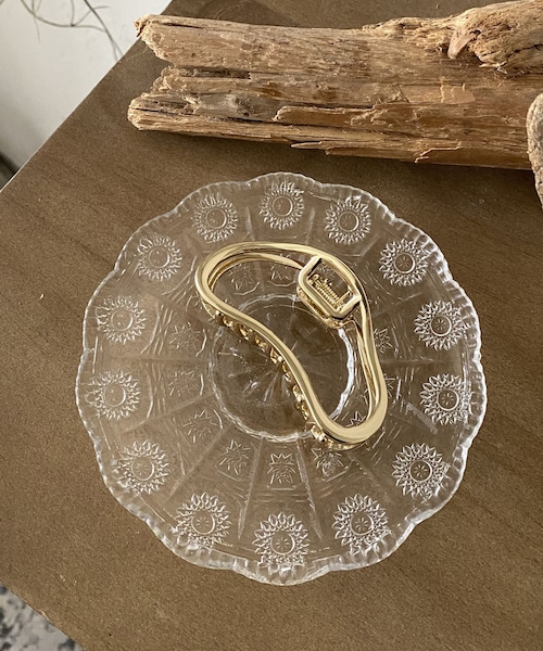 CAPRICIEUX LE'MAGE（カプリシューレマージュ）の「【GOLDY/ゴールディ】ニュアンスカーブヘアクリップ（リング・レディース・ゴールド/シルバー・F）」の2枚目の写真