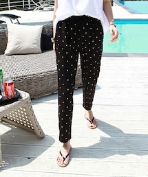 DHOLIC STYLE | [gaenso] ドロストドットパターンパンツ・p241297(その他パンツ)