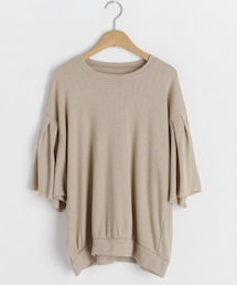 DHOLIC | タックフレアスリーブニット(Tシャツ/カットソー)