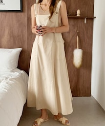 DHOLIC STYLE | [ontheriver] ポケットサロペットスカート(サロペット/オーバーオール)