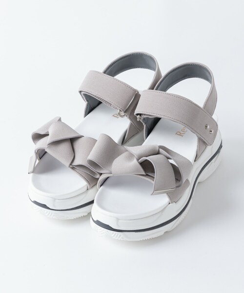 Rewde(ルゥデ)の「リボンスポーツサンダル(1R18-SA01)(サンダル・レディース・その他/グレー/ベージュ/ブラック・S/M/L/LL)」の3枚目の写真