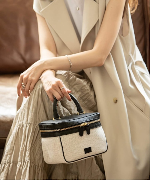 Noble（ノーブル）の「キャンバスバニティBAG◆（バッグ・ブラック/(001)/フリー/在庫あり）」の7枚目の写真