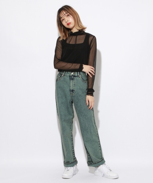 PAGEBOY（ページボーイ）の「【PAGEBOYLIM】シアータートルインナー（トップス・レディース・ブラック/グレータイダイ/ベージュタイダイ・M）」の13枚目の写真