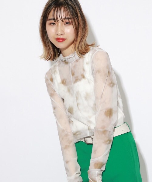 PAGEBOY（ページボーイ）の「【PAGEBOYLIM】シアータートルインナー（トップス・レディース・ブラック/グレータイダイ/ベージュタイダイ・M）」の22枚目の写真