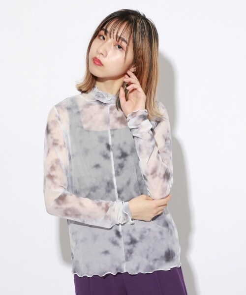 PAGEBOY（ページボーイ）の「【PAGEBOYLIM】シアータートルインナー（トップス・レディース・ブラック/グレータイダイ/ベージュタイダイ・M）」の16枚目の写真