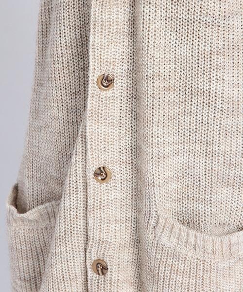 DOUBLE NAME（ダブルネーム）の「アルパカ混ロングカーディガン（トップス・レディース・ブルー/グリーン/オートミール・FREE）」の8枚目の写真