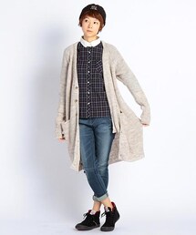 DOUBLE NAME | アルパカ混ロングカーディガン(トップス)