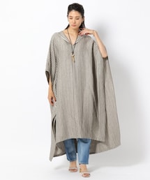 BABYLONE（バビロン）の「LINASストライプポンチョ（ジャケット/アウター）」