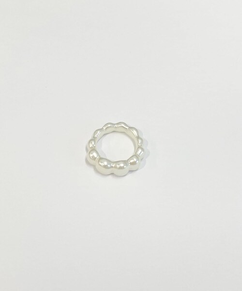 Lattice(Lattice)の「ぽこぽこアクリルリング(リング・レディース・その他1/ホワイト/アイボリー・0)」の1枚目の写真