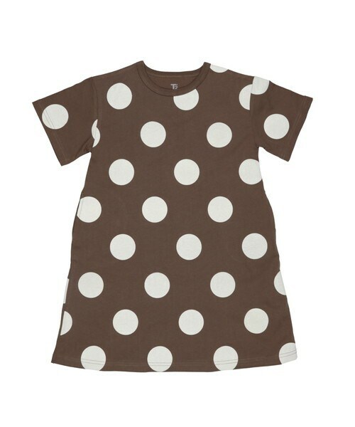 T>>2（ティーツー）の「ドット柄ワンピース　大人サイズ（ワンピース・レディース・01.ホワイト/02.ベージュ/03.ピンク/04.パープル/05.ブルー/06.ブラウン/07.レッド・M.L(大人サイズ)）」の2枚目の写真