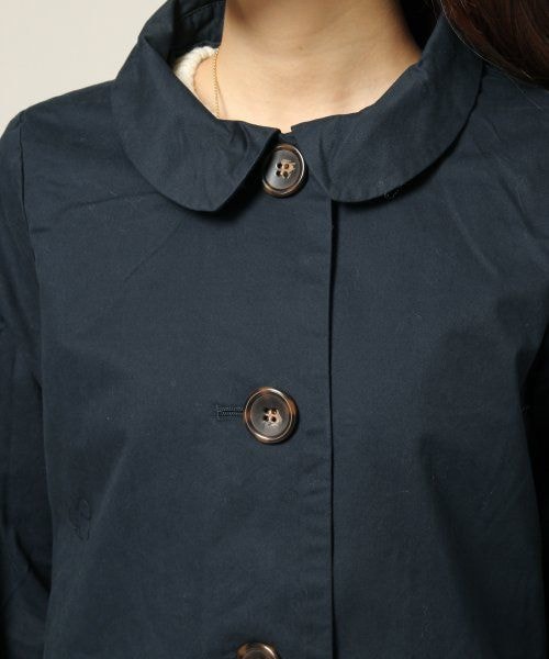 LOWRYS FARM（ローリーズファーム）の「ステンカラーコート（ジャケット/アウター・レディース・ベージュ/ネイビー・Ｍ/Ｌ）」の7枚目の写真