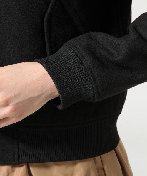 GLOBAL WORK（グローバルワーク）の「リブブルゾン（ジャケット/アウター・レディース・ブラック09/ブラウン53・Ｍ/Ｌ）」の10枚目の写真