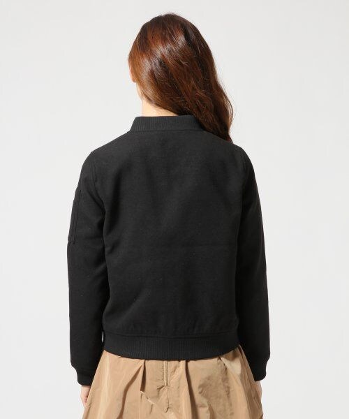 GLOBAL WORK（グローバルワーク）の「リブブルゾン（ジャケット/アウター・レディース・ブラック09/ブラウン53・Ｍ/Ｌ）」の6枚目の写真