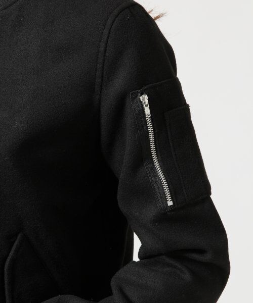 GLOBAL WORK（グローバルワーク）の「リブブルゾン（ジャケット/アウター・レディース・ブラック09/ブラウン53・Ｍ/Ｌ）」の9枚目の写真