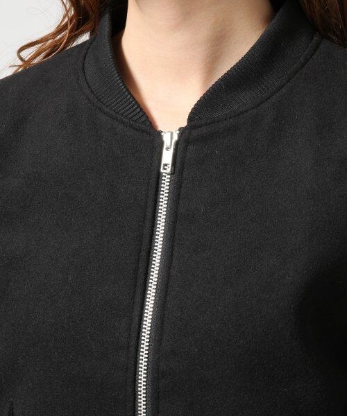 GLOBAL WORK（グローバルワーク）の「リブブルゾン（ジャケット/アウター・レディース・ブラック09/ブラウン53・Ｍ/Ｌ）」の8枚目の写真