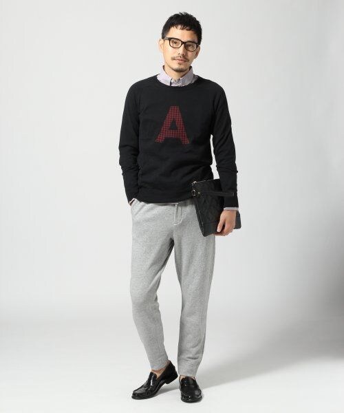 GLOBAL WORK（グローバルワーク）の「スウェットイージーパンツ（パンツ・メンズ・ブラック09/グレー15・Ｍ/Ｌ）」の10枚目の写真