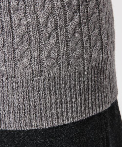 RAGEBLUE(レイジブルー)の「【アクリル・ウール混素材】ケーブルニットクルー(トップス・メンズ・ホワイト/グレー/ワイン/ブルー/ネイビー・M/L)」の11枚目の写真