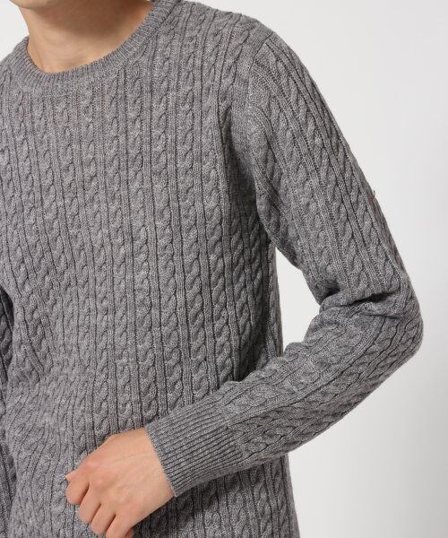 RAGEBLUE(レイジブルー)の「【アクリル・ウール混素材】ケーブルニットクルー(トップス・メンズ・ホワイト/グレー/ワイン/ブルー/ネイビー・M/L)」の9枚目の写真