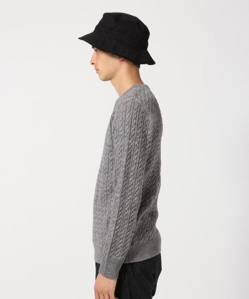 RAGEBLUE(レイジブルー)の「【アクリル・ウール混素材】ケーブルニットクルー(トップス・メンズ・ホワイト/グレー/ワイン/ブルー/ネイビー・M/L)」の6枚目の写真