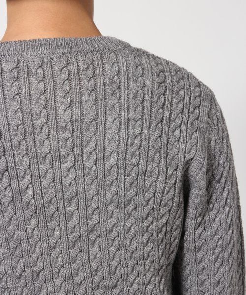 RAGEBLUE(レイジブルー)の「【アクリル・ウール混素材】ケーブルニットクルー(トップス・メンズ・ホワイト/グレー/ワイン/ブルー/ネイビー・M/L)」の12枚目の写真