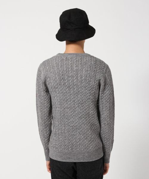 RAGEBLUE(レイジブルー)の「【アクリル・ウール混素材】ケーブルニットクルー(トップス・メンズ・ホワイト/グレー/ワイン/ブルー/ネイビー・M/L)」の7枚目の写真