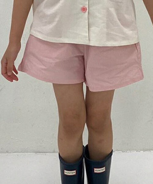DHOLIC kids（ディーホリックキッズ）の「[urrr] コットンルーズショートパンツ(kids)（その他パンツ・キッズ・グリーン/ピンク/グレー・S/M/L/XL）」の3枚目の写真