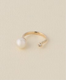 Pearl Diamond Cuff Ring