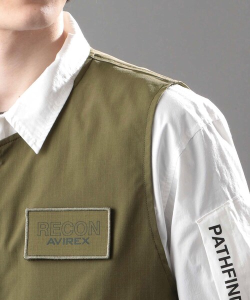AVIREX（アヴィレックス）の「【先行予約】【AVIREX FLYER'S】ベスト/VEST /AF（トップス・メンズ・ORANGE/OLIVE・M, L, XL, XXL）」の4枚目の写真