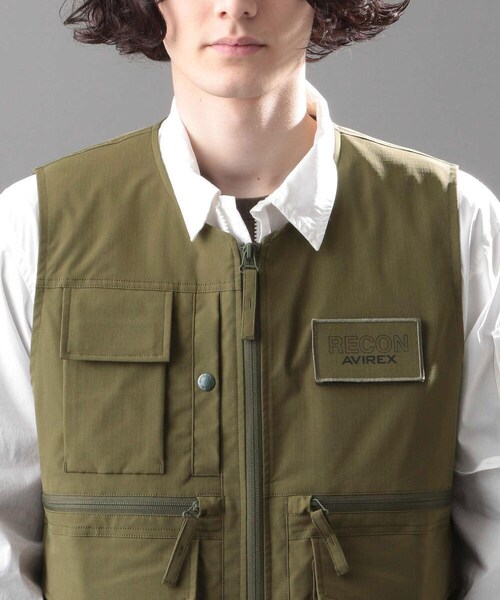 AVIREX（アヴィレックス）の「【先行予約】【AVIREX FLYER'S】ベスト/VEST /AF（トップス・メンズ・ORANGE/OLIVE・M, L, XL, XXL）」の3枚目の写真