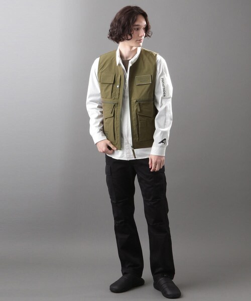 AVIREX（アヴィレックス）の「【先行予約】【AVIREX FLYER'S】ベスト/VEST /AF（トップス・メンズ・ORANGE/OLIVE・M, L, XL, XXL）」の11枚目の写真