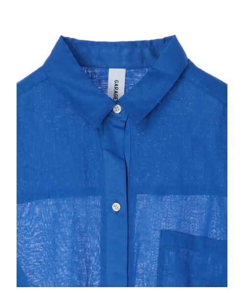 GARAGE OF GOOD CLOTHING（ガレージオブグッドクロージング）の「綿麻シャツワンピース（ワンピース/ドレス・ブラック/ピンク/ブラウン/ブルー・F）」の20枚目の写真