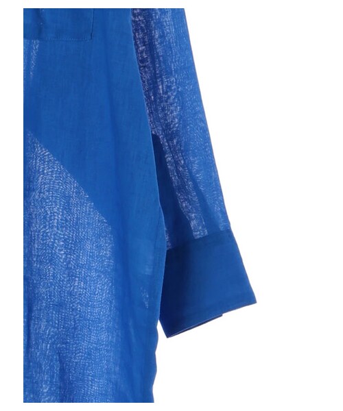 GARAGE OF GOOD CLOTHING（ガレージオブグッドクロージング）の「綿麻シャツワンピース（ワンピース/ドレス・ブラック/ピンク/ブラウン/ブルー・F）」の21枚目の写真