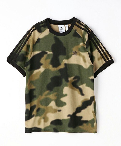 179/WG（イチナナキュウダブルジー）の「adidas迷彩柄Tシャツ（Tシャツ/カットソー・レディース・ベージュ/グリーン・F）」の2枚目の写真