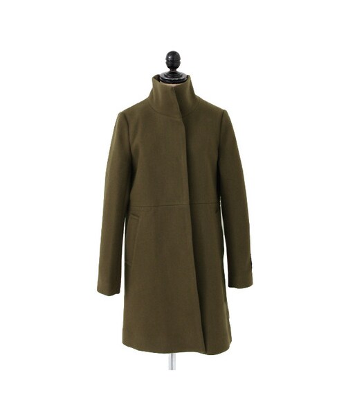 URBAN RESEARCH（アーバンリサーチ）の「ラムズウールスタンドコート（ジャケット/アウター・レディース・BLACK/GRAY/KHAKI・FREE）」の4枚目の写真