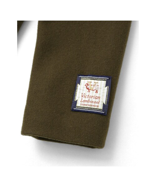 URBAN RESEARCH（アーバンリサーチ）の「ラムズウールスタンドコート（ジャケット/アウター・レディース・BLACK/GRAY/KHAKI・FREE）」の9枚目の写真