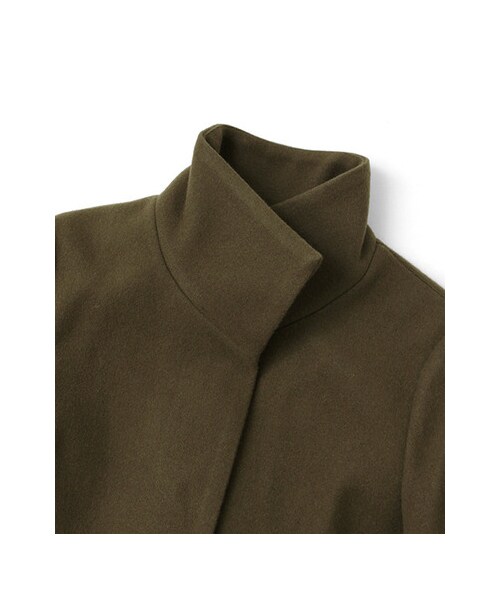 URBAN RESEARCH（アーバンリサーチ）の「ラムズウールスタンドコート（ジャケット/アウター・レディース・BLACK/GRAY/KHAKI・FREE）」の7枚目の写真