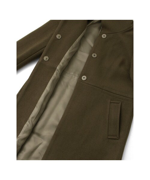 URBAN RESEARCH（アーバンリサーチ）の「ラムズウールスタンドコート（ジャケット/アウター・レディース・BLACK/GRAY/KHAKI・FREE）」の12枚目の写真