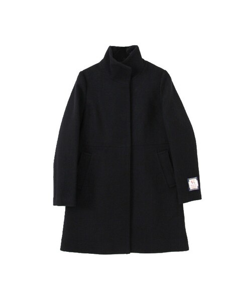 URBAN RESEARCH（アーバンリサーチ）の「ラムズウールスタンドコート（ジャケット/アウター・レディース・BLACK/GRAY/KHAKI・FREE）」の2枚目の写真