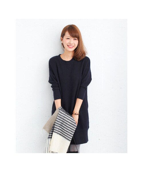 URBAN RESEARCH DOORS（アーバンリサーチドアーズ）の「スウェットワンピース（ワンピース/ドレス・レディース・BLACK/NAVY/GRAY・one）」の5枚目の写真