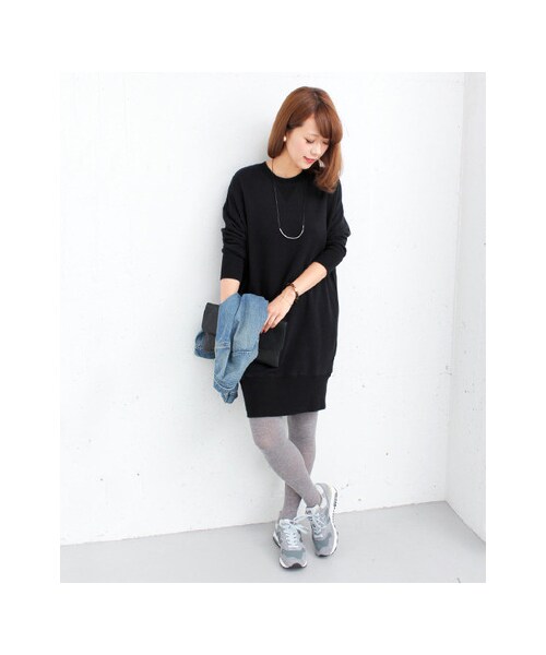 URBAN RESEARCH DOORS（アーバンリサーチドアーズ）の「スウェットワンピース（ワンピース/ドレス・レディース・BLACK/NAVY/GRAY・one）」の7枚目の写真