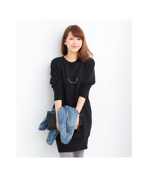 URBAN RESEARCH DOORS（アーバンリサーチドアーズ）の「スウェットワンピース（ワンピース/ドレス・レディース・BLACK/NAVY/GRAY・one）」の6枚目の写真