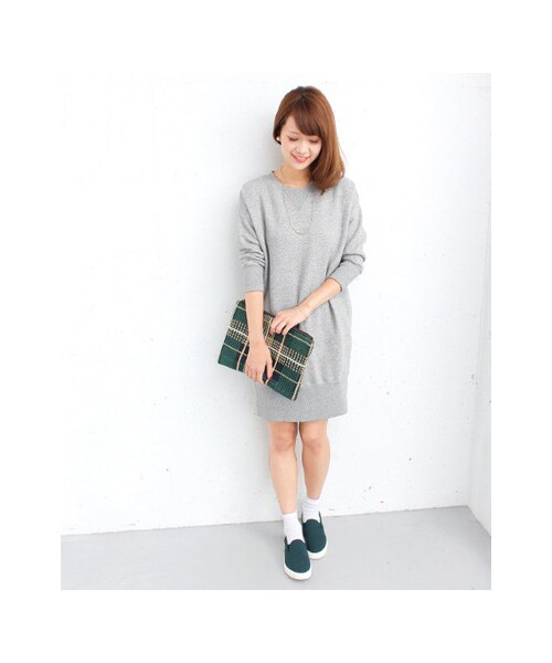 URBAN RESEARCH DOORS（アーバンリサーチドアーズ）の「スウェットワンピース（ワンピース/ドレス・レディース・BLACK/NAVY/GRAY・one）」の9枚目の写真