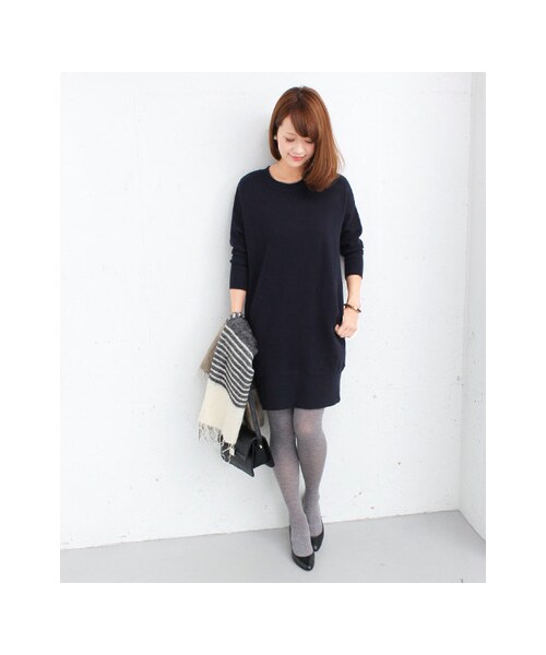 URBAN RESEARCH DOORS（アーバンリサーチドアーズ）の「スウェットワンピース（ワンピース/ドレス・レディース・BLACK/NAVY/GRAY・one）」の4枚目の写真