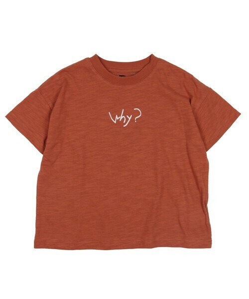 T>>2（ティーツー）の「スラブ天竺プリントTシャツ（Tシャツ/カットソー・キッズ・01.アイボリー/02.ブラック/03.ホワイト/04.ミント/05.オレンジ/06.ブルー・80-150）」の6枚目の写真