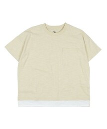 T>>2 | ポケット付き重ね着風Tシャツ(Tシャツ/カットソー)
